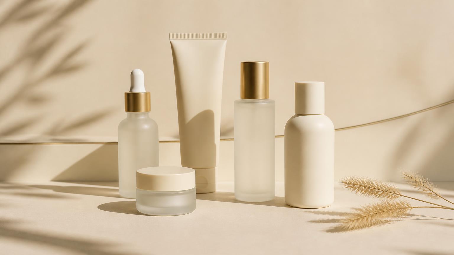 Produtos de skincare selecionados